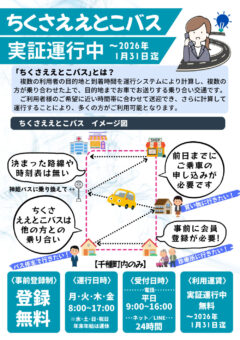 ｢ちくさええとこバス｣実証運行