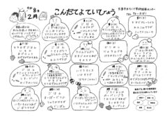 2月の献立表 ちくさ学校給食センター