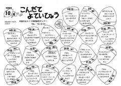 10月の献立表 ちくさ学校給食センター